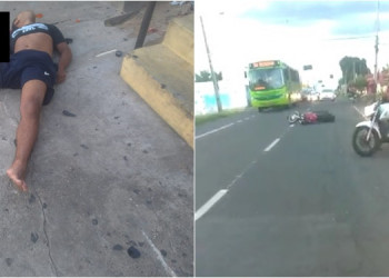 Colisão entre motocicletas deixa jovem morto na Avenida Jerumenha; veja o vídeo